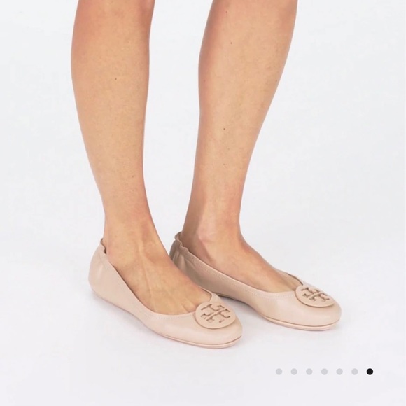 NWT Tory Burch Minnie Travel Flats in Goan Sand - Picture 16 of 16